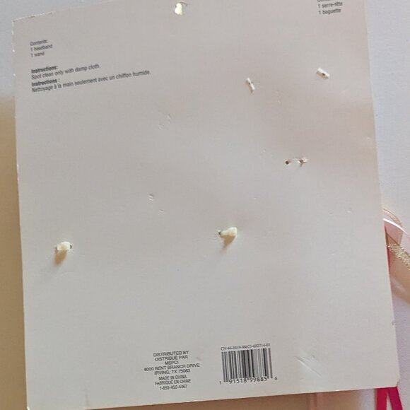 NWT Pink Gold Unicorn Flowers Headband Halloween Costume Star Wand Kids Michaels - Picture 10 of 10